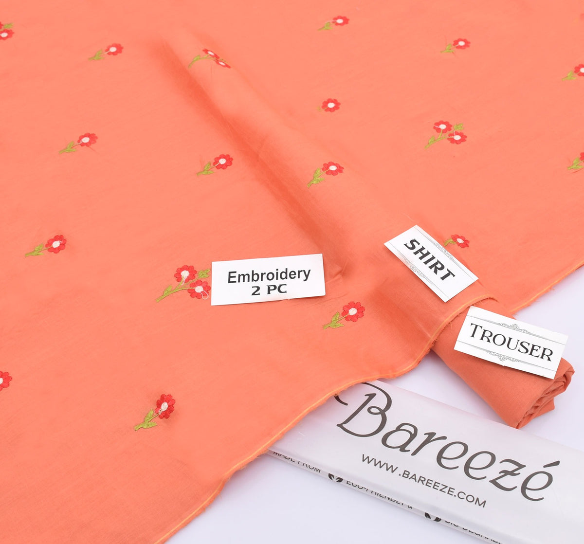Bareeze Embroidered 2-Piece Lawn Un-stiched