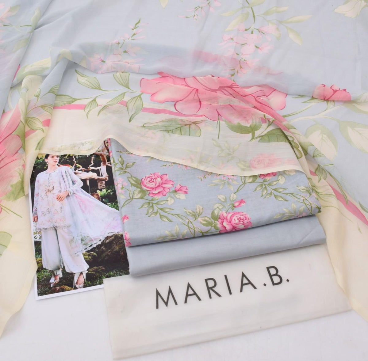 Maria.B lawn 3-Piece Un-stiched