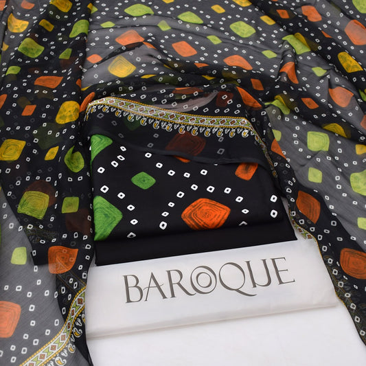 Baroque lawn 3-Piece Un-stiched