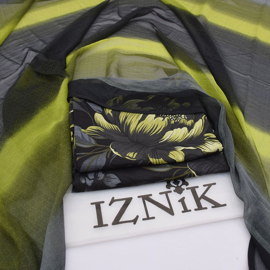 Iznik lawn 3-Piece Un-stiched
