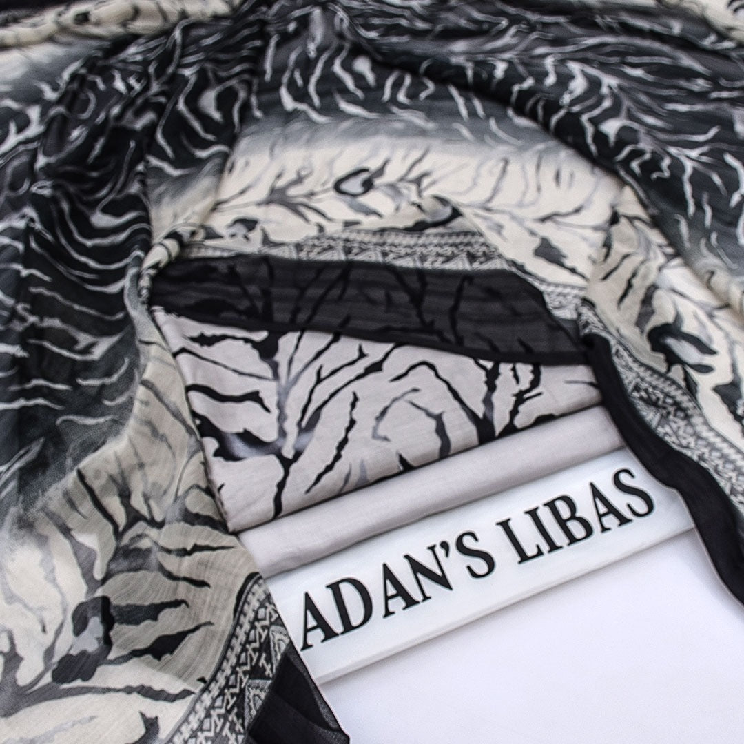 Adan's Libas Digital Lawn 3-Piece Un-Stiched
