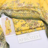 Afrozeh Digital Lawn 3-Piece Un-Stiched