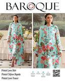 Baroque lawn 3-Piece Un-stiched
