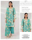 Afrozeh Digital Lawn 3-Piece Un-Stiched