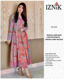 Iznik lawn 3-Piece Un-stiched