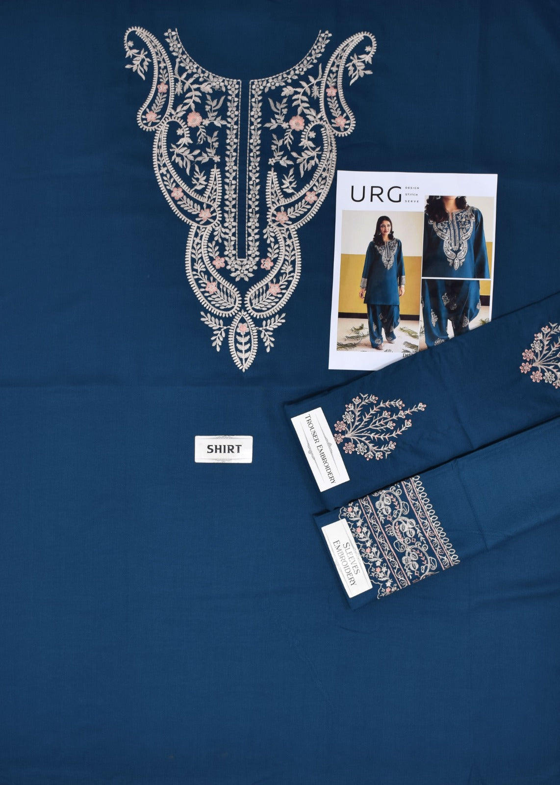 URG Embroidered 2-Piece Dhanak Un-stiched