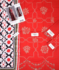 COCO by Zara Shajahan Dhanak Premium Embroidered 3-Piece