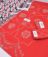 COCO by Zara Shajahan Dhanak Premium Embroidered 3-Piece
