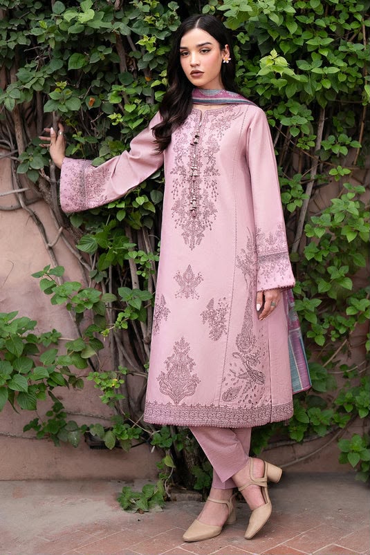 Jazmin Dhanak Premium Embroidered 3-Piece Unstitched Suit