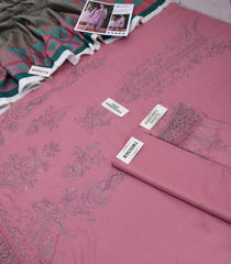 Jazmin Dhanak Premium Embroidered 3-Piece Unstitched Suit