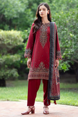 Jazmin Dhanak Premium Embroidered 3-Piece Unstitched Suit