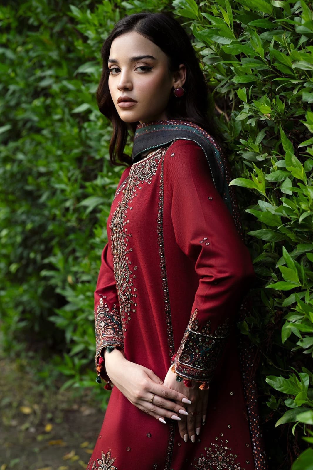Jazmin Dhanak Premium Embroidered 3-Piece Unstitched Suit