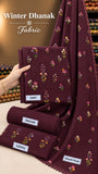 Indian Booti Dhanak Embroidered 3-Piece Un-Stiched