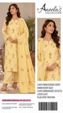 Indian Booti Dhanak Embroidered 3-Piece Un-Stiched