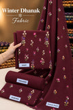 Indian Booti Dhanak Embroidered 3-Piece Un-Stiched