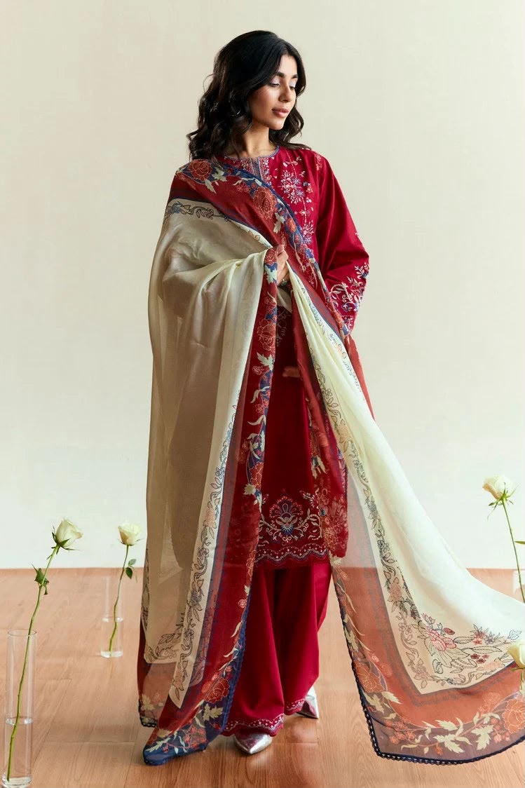 Coco by Zara Shahjahan – Premium 3-Piece Unstitched Suit