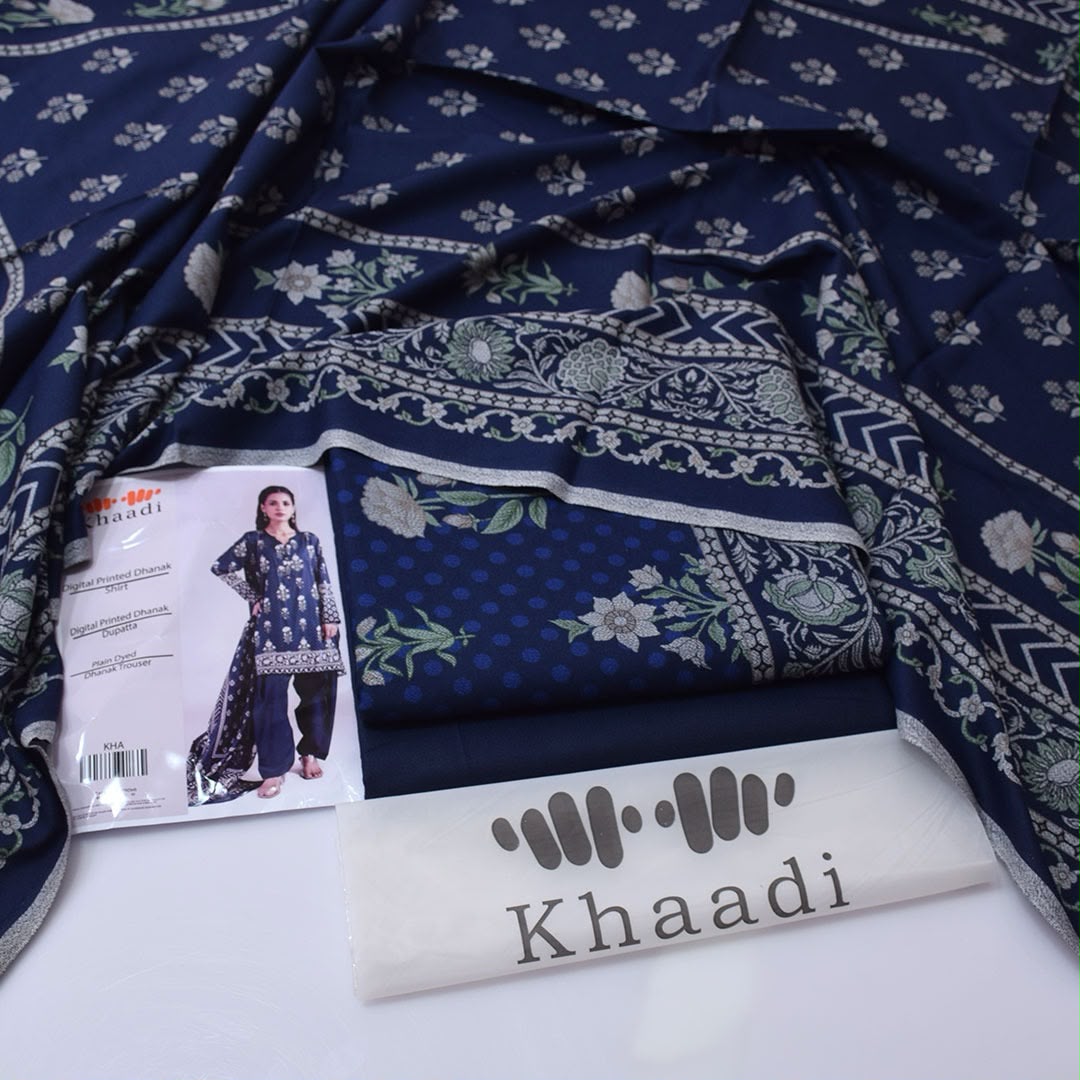 Khaadi — Dhanak 3-Piece Unstitched Suit