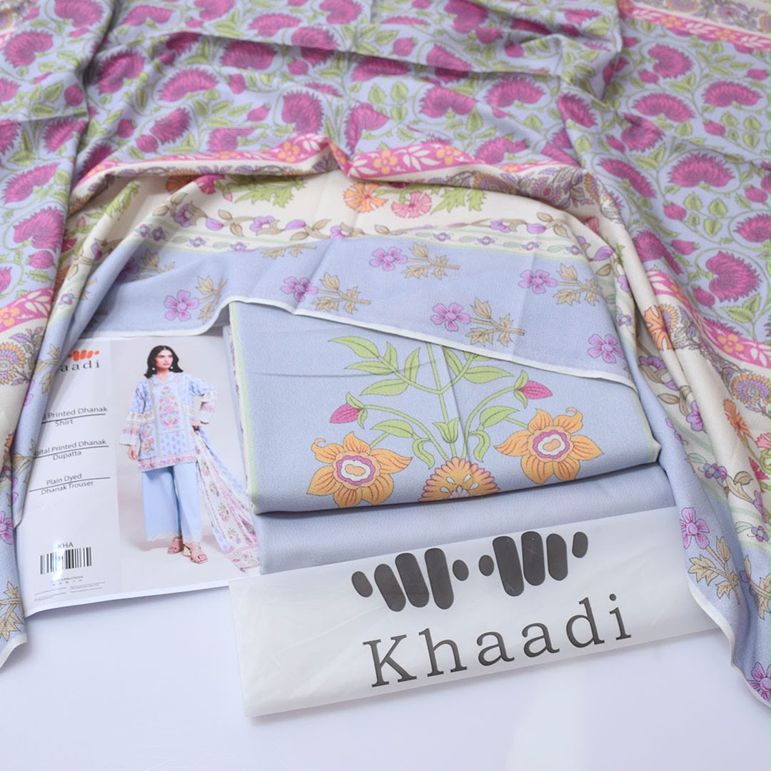 Khaadi — Dhanak 3-Piece Unstitched Suit