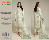 Khaadi — Dhanak 3-Piece Unstitched Suit