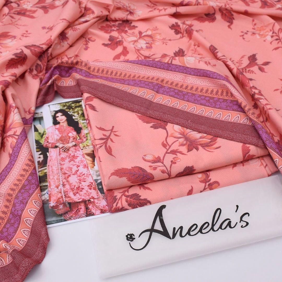 Aneela's Dhanaka 3-Piece Unstiched