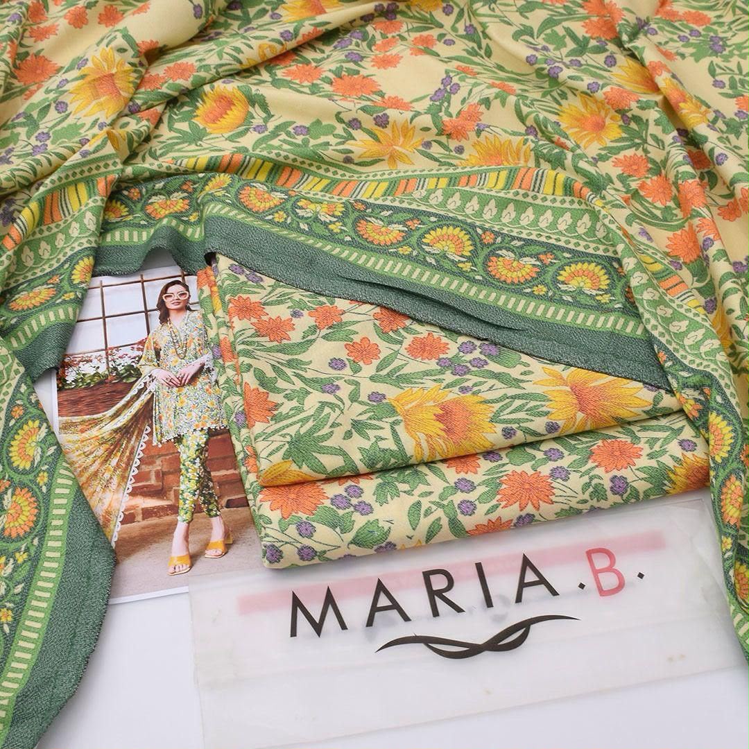 Maria.B Dhanak 3-Piece Un-stiched
