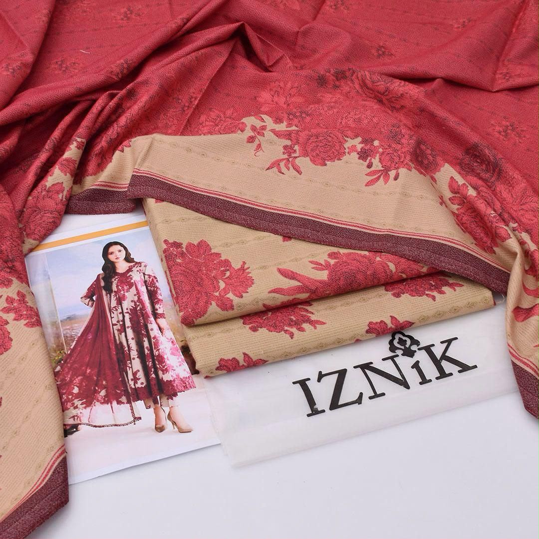Iznik Dhanak 3-Piece Un-stiched