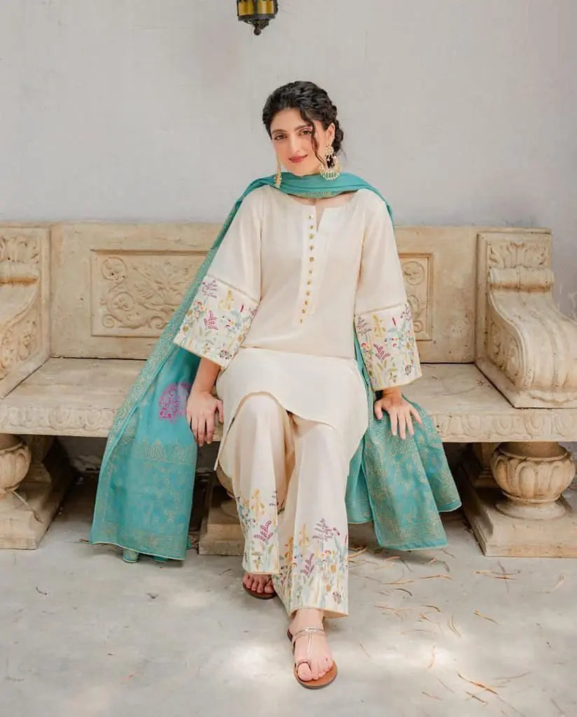 Digital Printed Dhanak 3 PC